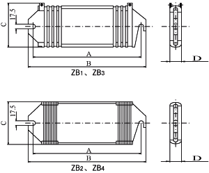 ZB1-2-3-4型板型電阻器